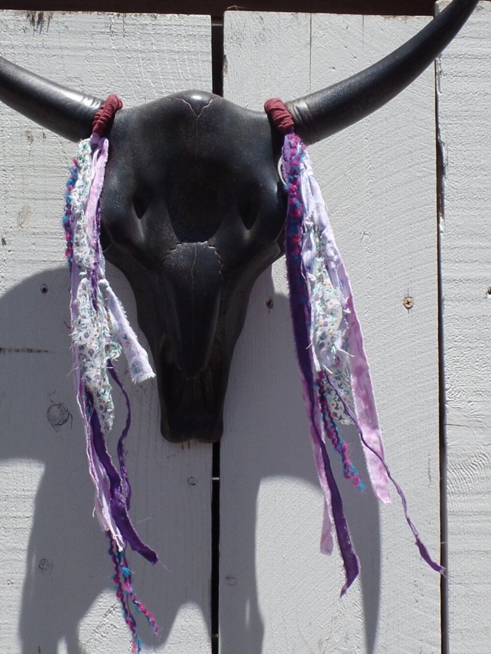 Hand Crafted Hair Tie Swag (1) PURPLE